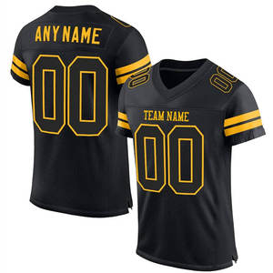 Camisetas de Fútbol Americano Totalmente Personalizadas, Camiseta de Fanático Estadounidense para Adultos/Club Juvenil, 100% Poliéster, Camiseta de Fanático del Fútbol Americano - Product Image 1