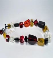 Collier en perles de résine époustouflant avec des couleurs vives, accessoires de bijoux de mode, produit fabriqué par Blatant Exports