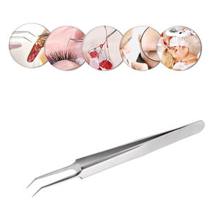 <b>Eyelash</b> Extension <b>Tweezers</b> For Women Cosmetic Tool Ultimate Stainless Steel With Solid Color For <b>Eyelash</b> <b>Tweezers</b> - Product Image 5