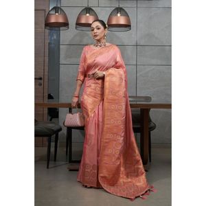 Nouveau 2023 Designer Party Wear Sexy Premium Quality Cotton Saree Blouse With Zari Weaving Work Wholesale And Indian Supplier - Product Image 1