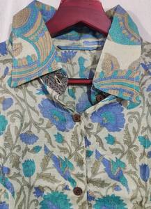 Camisa de lana con estampado Floral, ropa de invierno hecha a mano, Bohemia, Unisex, la mejor calidad, 100% - Product Image 4