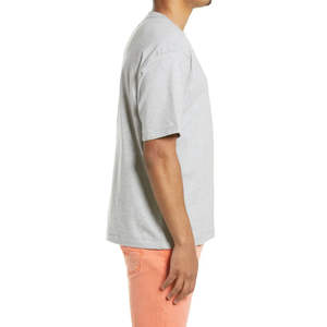 T-shirt classique à col rond en gros, personnalisé, grande taille, épaules tombantes, vêtements épais pour hommes, t-shirt pour hommes - Product Image 3