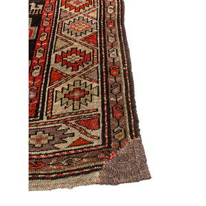 Aalam Classic Persian <b>Wool</b> Rugs Beige & <b>Brown</b> Geometric Flat Weave Soft Jute for Teens' Home Use-Paem-1250 Carpet - Product Image 4