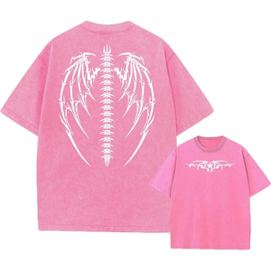 เสื้อยืดฟิตเนสคอตตอน100% ซักได้ระบายอากาศได้ดีผ้าวินเทจแห้งเร็วสวมใส่สบายสำหรับผู้ชาย300กรัม - Product Image 3