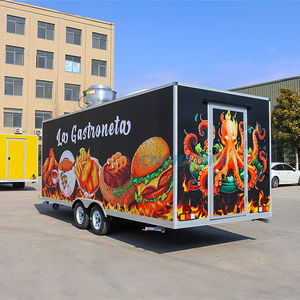 Camion de restauration mobile Chammp FS550 5,8 m en acier inoxydable, à essieu unique, pour la vente de nourriture de rue en extérieur, avec fenêtre de service et alimentation intégrée - Product Image 5