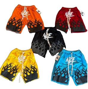 Short imprimé bouffant de mode de style de rue avec logo personnalisé imprimé en gros short unisexe uni blanc respirant en coton - Product Image 6