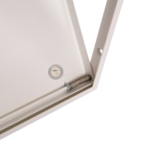 Puerta trampa de acero galvanizado duradero con superficie con recubrimiento en polvo para acceso a techos de paneles de yeso, mantenimiento eléctrico y HVAC. ¡Compre ahora!