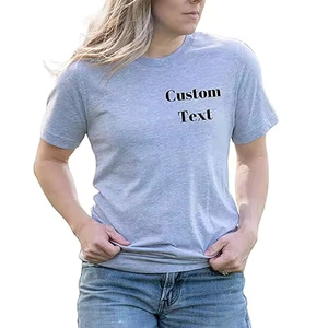 100% Organic Cotton High Quality Oversized Plus Size Women's <b>T</b>-<b>Shirts</b> Casual <b>Sequined</b> Logo Diamond Design Private Label TShirts - Product Image 1