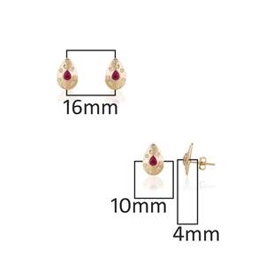 Pendientes de Aro Geométricos con Moissanita y Perla en Oro Rosa, Blanco y Amarillo para Boda y Compromiso - Product Image 5