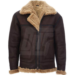 Outdoor Wear <b>Men</b> <b>Sheepskin</b> <b>Jacket</b> Weather Wear <b>Men</b> <b>Sheepskin</b> <b>Jacket</b> Durable <b>Men</b> Winter <b>Jacket</b> - Product Image 1