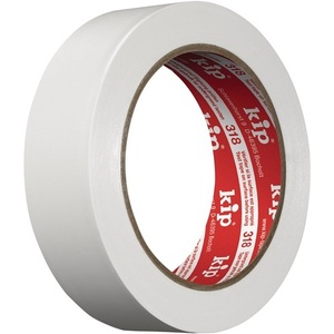 318 <b>White</b> PVC Protective <b>Tape</b> 33m Length 30mm Width 1 Roll KIP for Office Use - Product Image 1