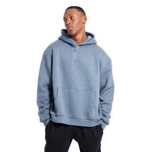 เสื้อฮู้ดแขนยาวโอเวอร์ไซส์สำหรับผู้ชายเสื้อสเวตเชิ้ตสำหรับฤดูหนาวเปิดไหล่ให้ความ500 400 GSM ความร้อนจากฝรั่งเศส - Product Image 3