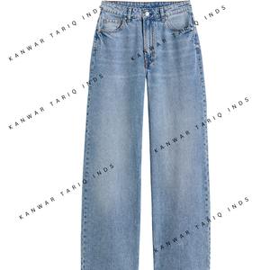 กางเกงยีนส์บางสไตล์วินเทจคลาสสิกคุณภาพสูงมีกระเป๋าหลายกระเป๋าสำหรับผู้ชายฤดูใบไม้ผลิฤดูใบไม้ร่วง - Product Image 1