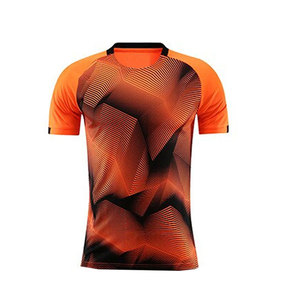 Maillot de football pour hommes sur mesure de qualité supérieure, manches courtes, respirant, confortable, 100% polyester - Product Image 1