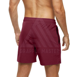 Shorts de sport pour hommes High Street, best-seller, bonne qualité, design de logo personnalisé, vente chaude, tissu en coton uni, respirant, séchage rapide - Product Image 3