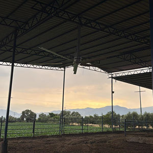 500 L bajo consumo de energía Cowealthy Industrial HVLS Ventilador de techo para granjas, graneros, almacenes y ganado - Product Image 1