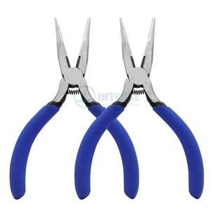 Mini Alicates de punta de aguja profesional de acero inoxidable, paquete de 2 cortadores de alambre de Punta larga de 5 pulgadas con resorte para manualidades, fabricación de joyas - Product Image 1