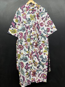 In hoa thân mật của phụ nữ quần áo ngủ Handmade dài Kimono áo cô dâu thoải mái mặc phù dâu Mặc Áo Choàng - Product Image 2