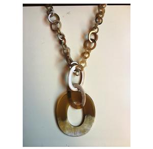 เครื่องประดับสร้อยคอเขาควายธรรมชาติสร้อยคอเขาควายทำด้วยมือสินค้าอินเดีย - Product Image 1