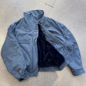 Chaqueta Bomber de alta calidad para hombres y mujeres, Mangas de cuero bordadas, chaqueta con letras de béisbol personalizada - Product Image 4