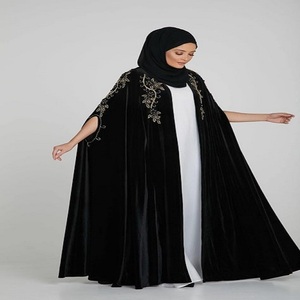 Abaya – <span class=keywords><strong>robe</strong></span> <span class=keywords><strong>de</strong></span> <span class=keywords><strong>mariée</strong></span> musulmane, caftan marocain, violet brumeux, couture à <span class=keywords><strong>la</strong></span> main, dubaï, vente en gros, nouvelle collection 2022 - Product Image 4