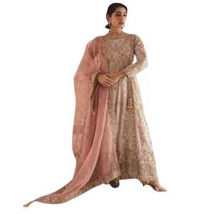 Traje de Gharara de Color blanco estilo Bollywood, vestido de novia largo para mujer India pakistaní - Product Image 1