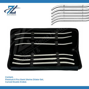 Hank Dilatateurs utérins manuels Ensemble à double extrémité Instruments de chirurgie générale réutilisables en acier inoxydable Pakistan - Product Image 2