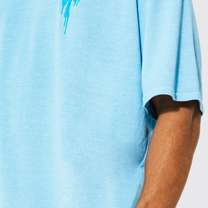 Meilleures ventes, ensemble short 2 pièces d'été décontracté avec logo personnalisé, ensembles courts surdimensionnés pour hommes avec broderie - Product Image 5