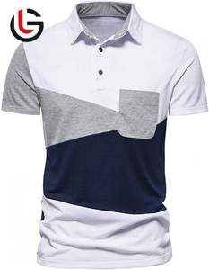 Maillot 100% coton pour hommes pour polos de golf 180 grammes de tissu tricoté poids plus grande chemise ample de taille personnalisée pour hommes - Product Image 5