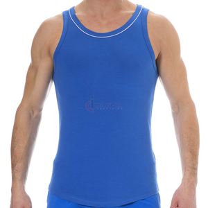 เสื้อกล้ามสำหรับผู้ชายเสื้อแขนกุดใส่ออกกำลังกายฟิตเนสฟิตเนสขนาดยุโรปใส่สบายออกแบบโลโก้ได้ตามต้องการ - Product Image 1