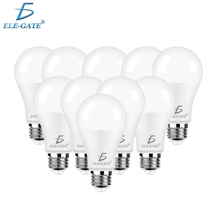 Pack de 10 ampoules LED 9W 6500K lumière froide, alimentation CA, corps en plastique, divers types de culots pour usage décoratif domestique, certifiées ETL CCC - Product Image 1