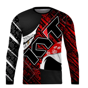 Maillot de motocross à manches longues pour garçons Can-Am, impression par sublimation, respirant, séchage rapide, % polyester, noir et jaune, course de moto - Product Image 2