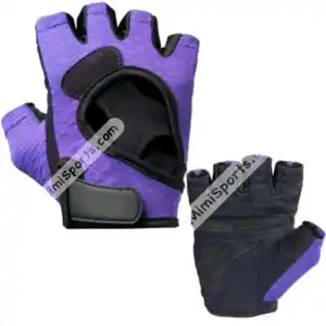 Trending Wholesale Weightlifting Workout Gloves With Wrist Support Custom Fitness Weight Leather Gloves from Pakistan Purple
