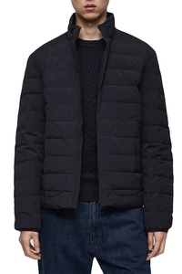 Veste bouffante imperméable à la mode pour hommes, streetwear d'hiver chaud, manteau à bulles, taille XS, teinte unie avec revêtement, vente en gros - Product Image 4