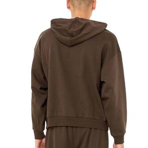 600Gsm <b>Thick</b> Heavy Blank Hoodie Custom Logo Drop Shoulder <b>Men</b> Sweatshirt Cotton <b>Fleece</b> Heavyweight Hoodies - Product Image 3