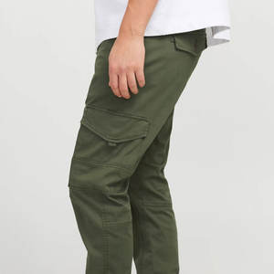 Pantalones Cargo para Hombre, Venta Directa de Fábrica en Pakistán, Nuevo Diseño con Múltiples Bolsillos, Color Liso - Product Image 1