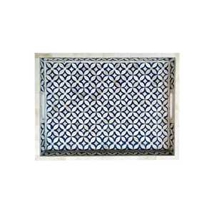 Incrustation d'os faite à la main et plateau de service en nacre table à manger arabe de luxe de qualité supérieure, décoration de la maison de cadeaux du Ramadan - Product Image 6