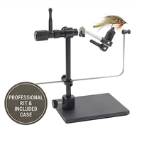 Étau à mouches lisse avec deux roulements à billes, rotation à 360 degrés en ligne, compatible avec les tailles d'hameçons 26 à 4/0