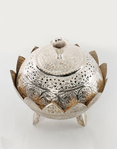 Tazón de servicio único de Metal, Juego de 3 piezas de forma redonda para vajilla de Hotel y restaurante, tazón de fruta seca, mesas de servicio - Product Image 6