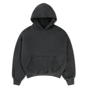 Top Quality Hoodie 500 GSM Acid Wash Distress Oversized Hoodies Female Dropped Shoulders Blank Pullover Hoodie - Product Image 1