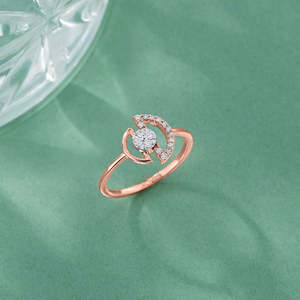 แหวนเพชรโรสโกลด์ดีโกลว์ค็อกเทล - Product Image 1
