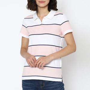 Chemise décontractée élégante à manches courtes en coton premium respirant tricoté pour femmes, vêtements uniformes, logo personnalisé - Product Image 1