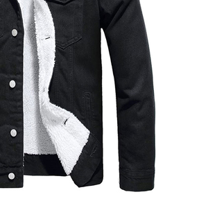 Chaqueta Vaquera Corta Informal Personalizada y Sostenible para el Invierno 2024, con Cuello Alto, Holgada, Unisex - Product Image 6