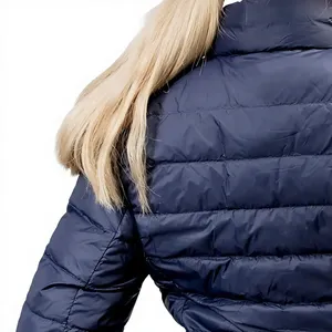 Custom 2026 Women's <b>Navy</b> Quilted Puffer Pants Lightweight Zip Front Polyester/Nylon Outerwear for Equestrian Use - Product Image 6