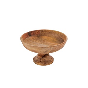 Tazón para Servir Frutas de Diseño Moderno, Redondo, de Cobre de la Más Alta Calidad, con Base de Madera - Product Image 6