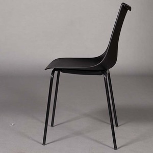 Modern High-Back Stackable <b>Dining</b> <b>Chair</b> with Iron Legs-Multi-Colored Plastic - Product Image 5