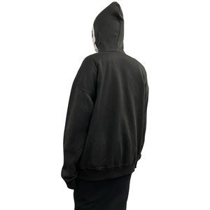 Men's Oversized Rhinestone Hoodies, Custom Logo Bling Pullover, Heavyweight Cotton Streetwear OEM Factory - Product Image 4