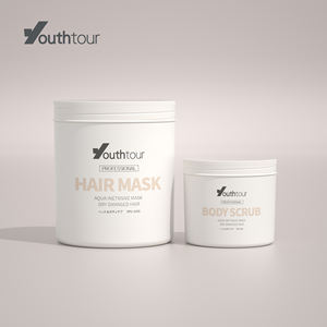 <span class=keywords><strong>YPU</strong></span> Fabricación de inyección de plástico cosmético exfoliante corporal tarro redondo con tapa boca ancha botella de tratamiento para el cabello botella de belleza 1000g - Product Image 2