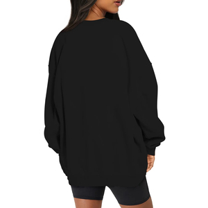 Sudadera de mujer de gran tamaño más vendida Calidad Tamaño personalizado Logo Color sólido Largo Fabricado para el invierno - Product Image 5