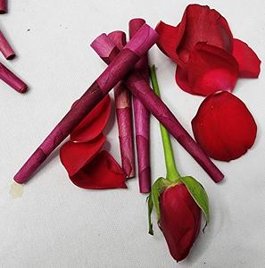 Cônes de rose roulés à la main Le plus grand fabricant indien Pétales de rose de luxe roule des pointes de bois et de verre Meilleurs prix Fournisseur indien - Product Image 5